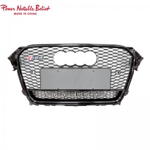 Upgrade Audin Rss Rs4 Style pito i luma Grille Herx Mesh Honeycum Hood Boall Barll Fetaui As4 B8.5
