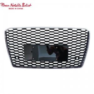 W12 S8 RS8 front grille for Audi A8 A8L S8 D4 PA center honeycomb grill