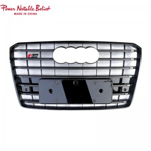 W12 S8 RS8 front grille for Audi A8 A8L S8 D4 PA center honeycomb grill
