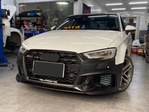 bodikits RS3 For Audi A3 S3 8V.5 front bumper with grill